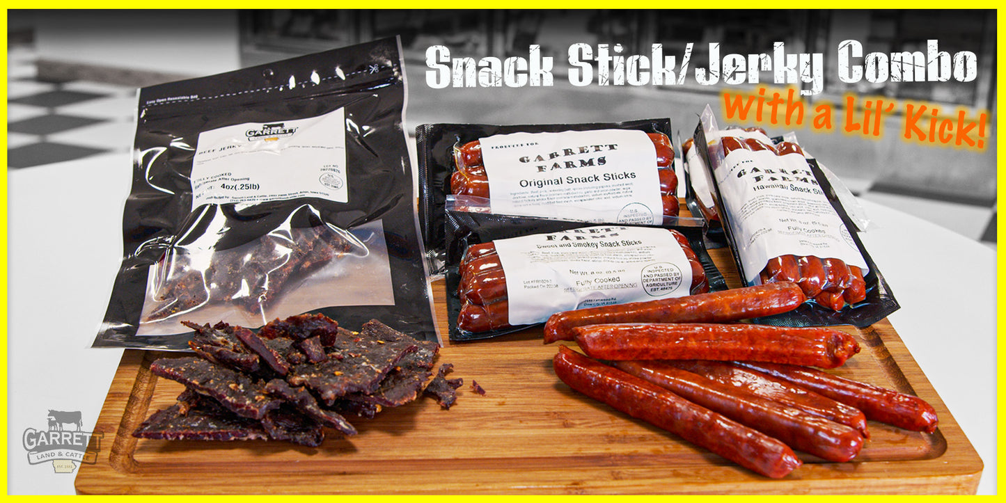 NEW! Snack Stick/Jerky Combo With A Lil' Kick!