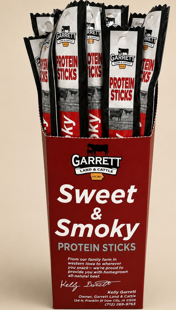 SWEET & SMOKEY - Farm Raised Beef/Pork Combo Snack Sticks