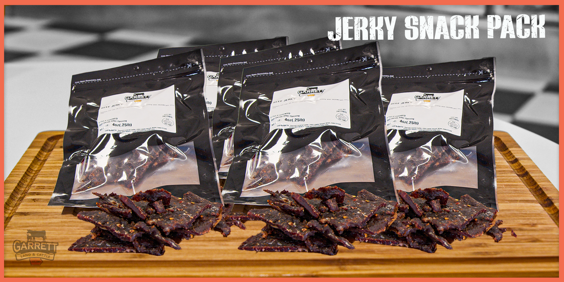 Beef Jerky Snack Pack Garrett Land & Cattle Beef